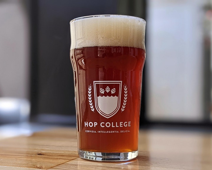 Hop College Nonic Pint Glass