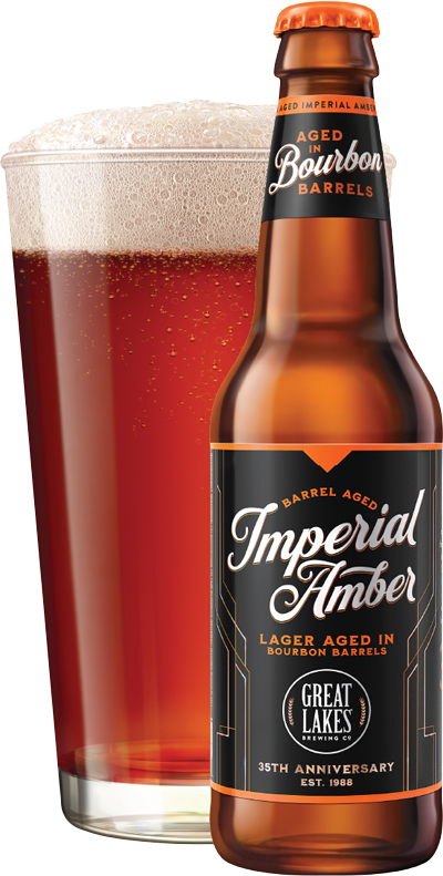 Barrel Aged Imperial Lager Glassware and Bottle