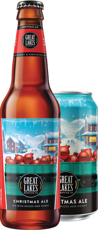 Christmas Ale Can and Bottles