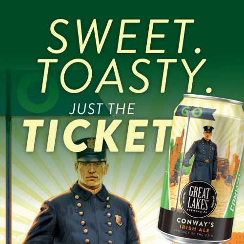Conway's Irish Ale. Sweet. Toasty. Just the ticket.